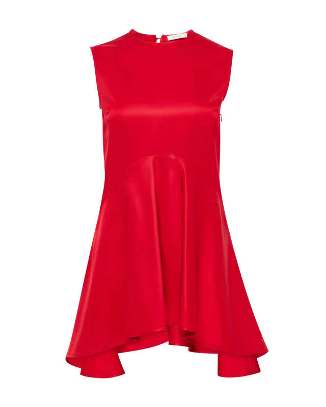 Draped Hem Sleeveless Top