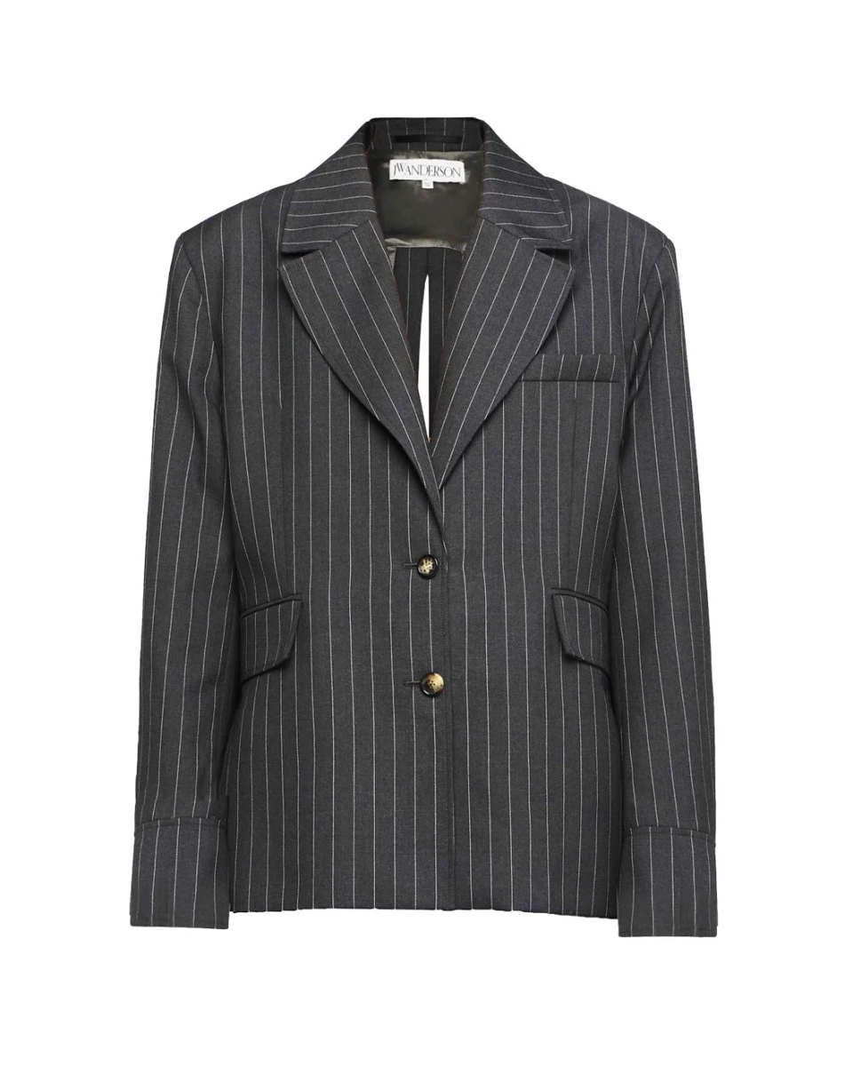 Open Back Tailored Shirt Jacket