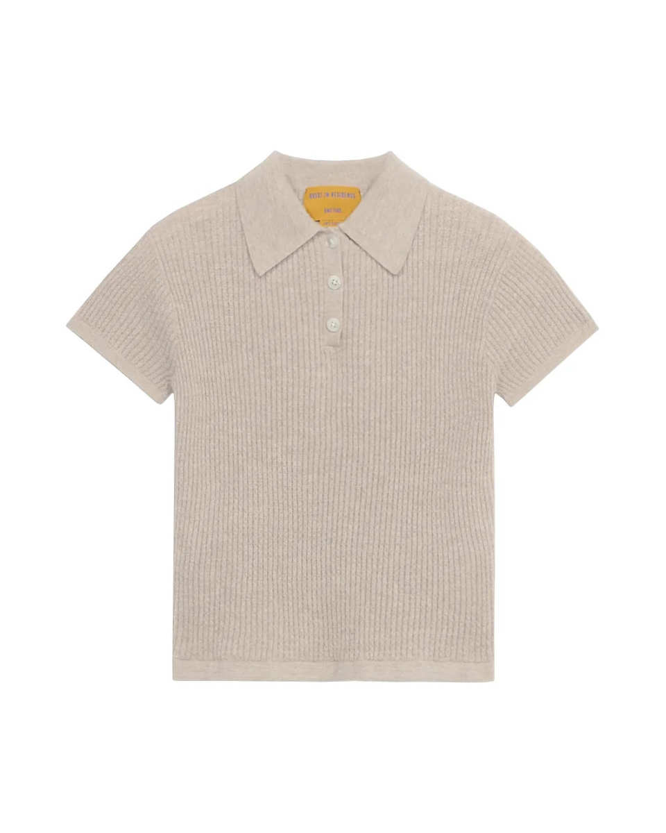 Shrunken Polo in Cashmere Taupe