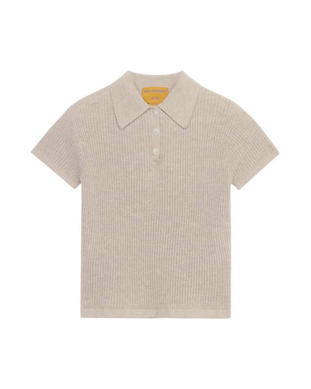 Shrunken Polo in Cashmere Taupe