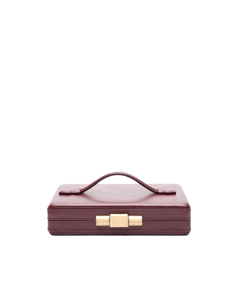 PREORDER: Box Clutch Burgundy