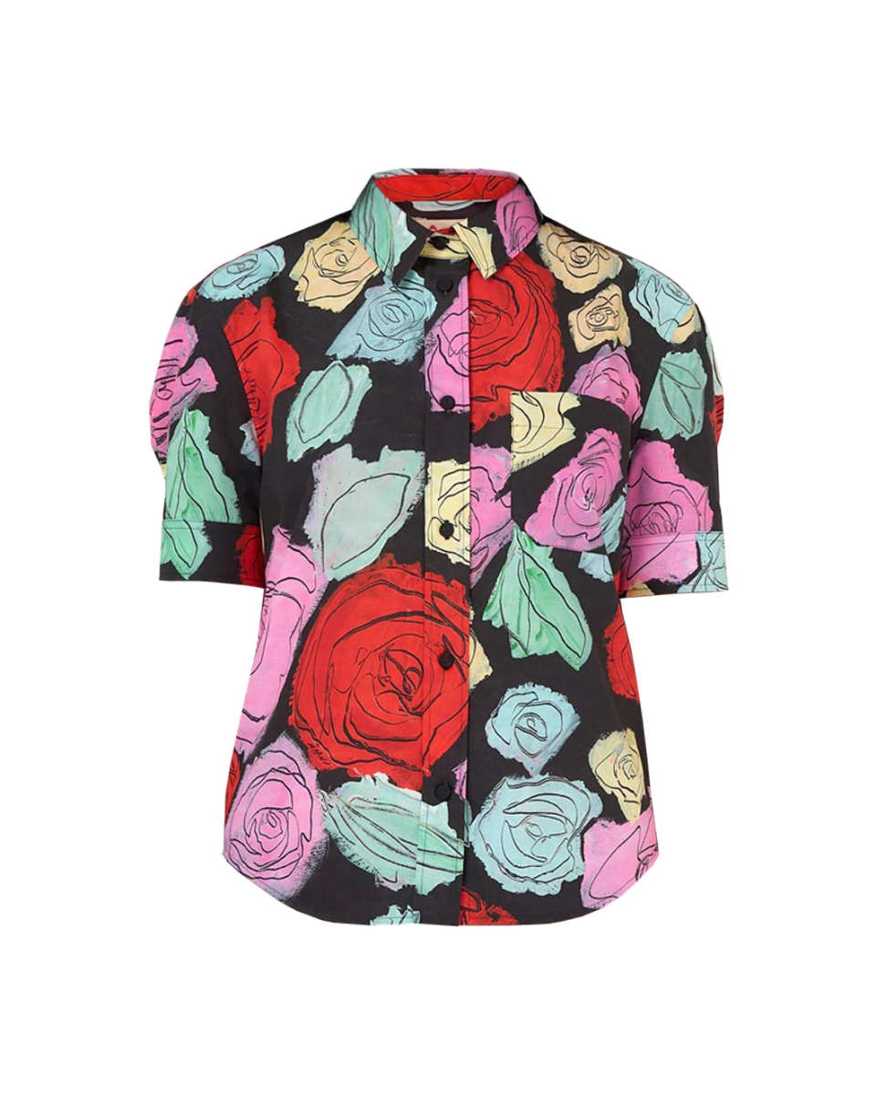 Short Sleeved Cotton Poplin Shirt