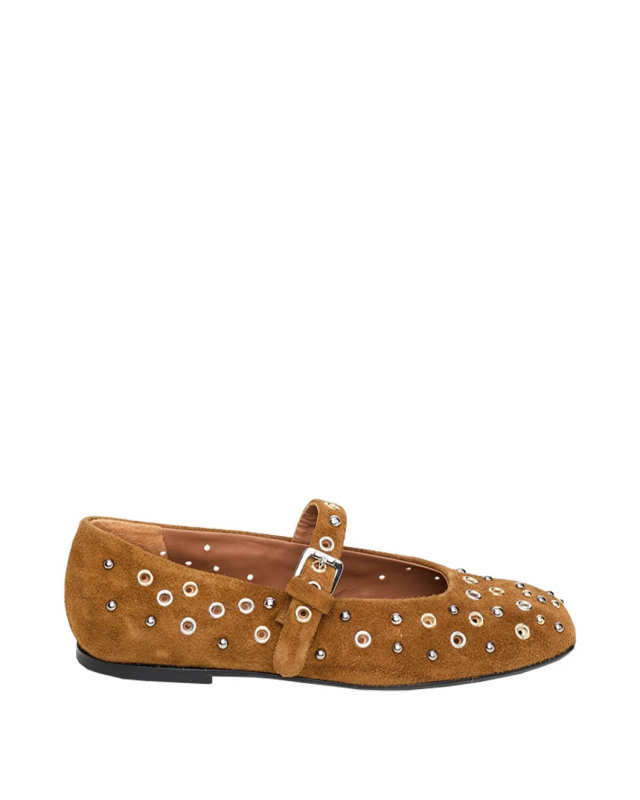 Wild Softness Studded Ballerina
