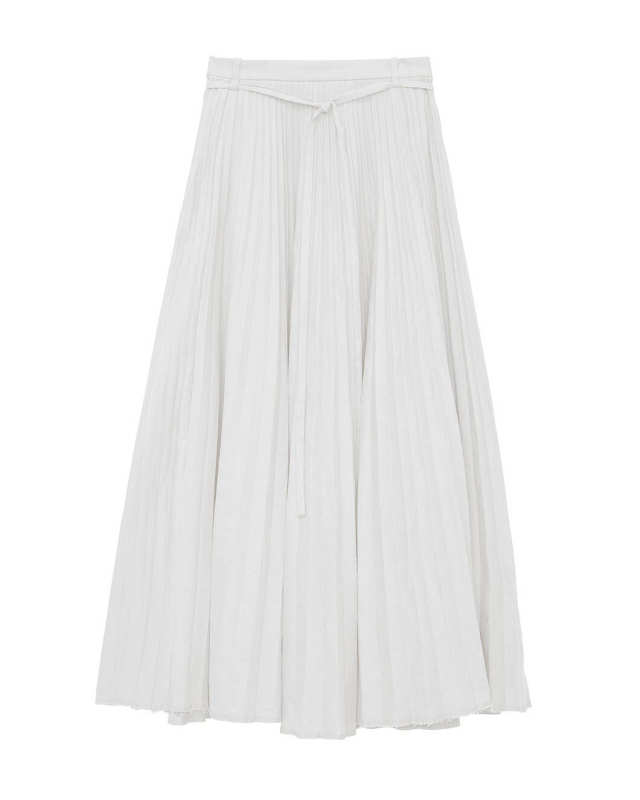 Striped Linen Cotton Siddons Skirt