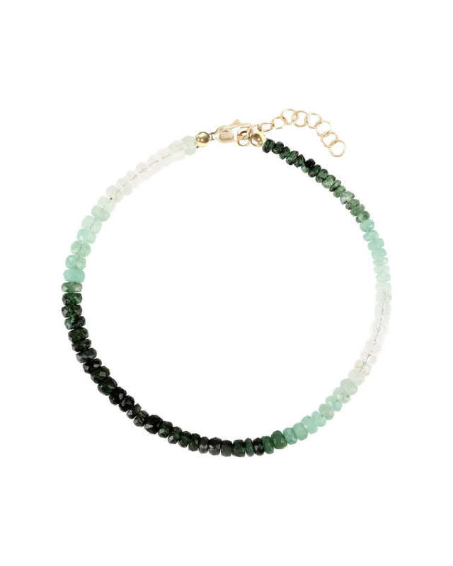 Green Emerald Beaded Bracelet