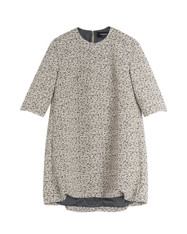 Stretch Brocade Short Dress