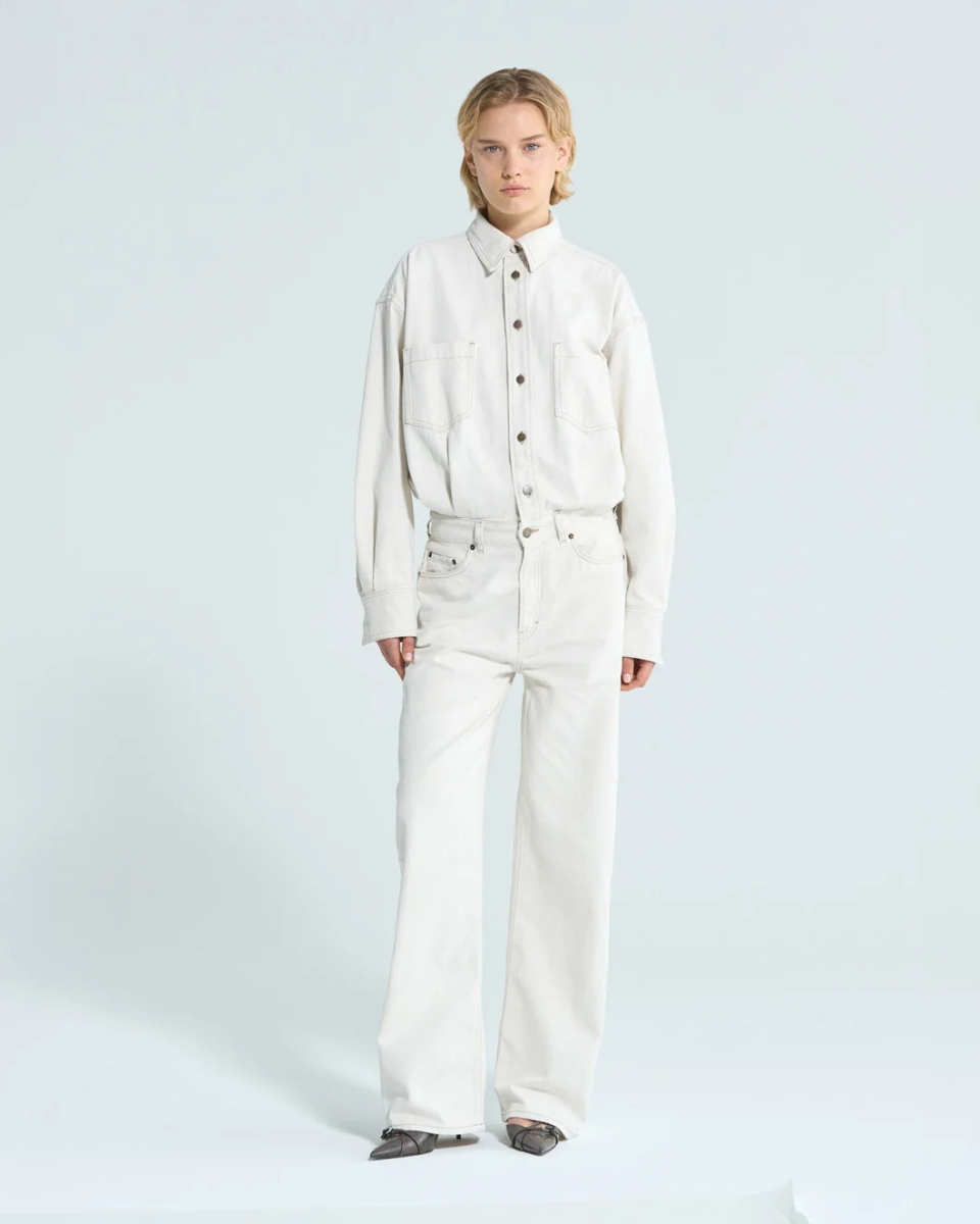 Tilda Ecru Denim Jumpsuit