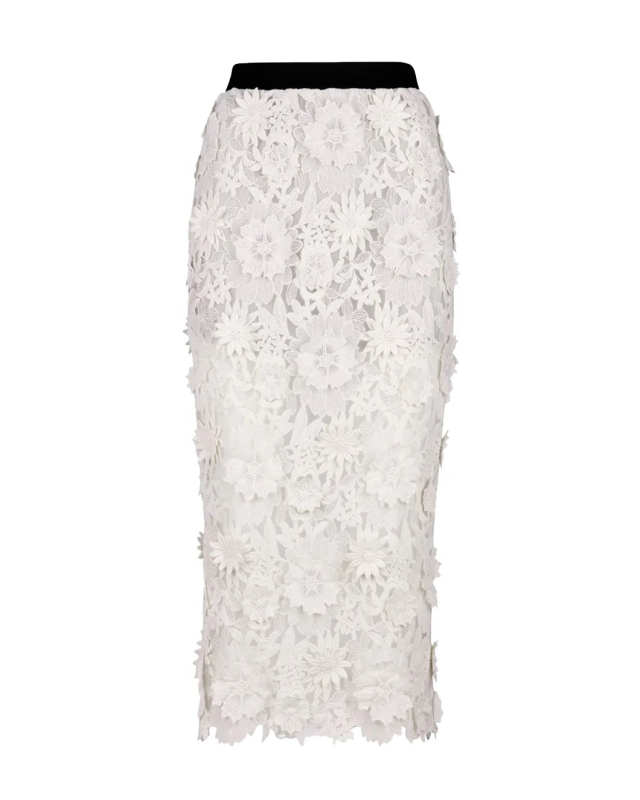 Appliqué Pencil Skirt