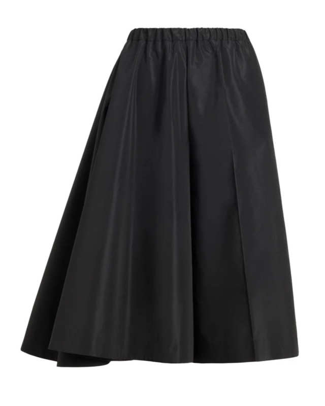 Asymmetric Bermuda Shorts in Recycled Faille
