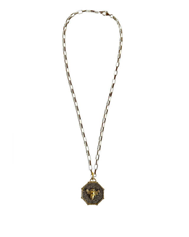 Diamond Bee Necklace