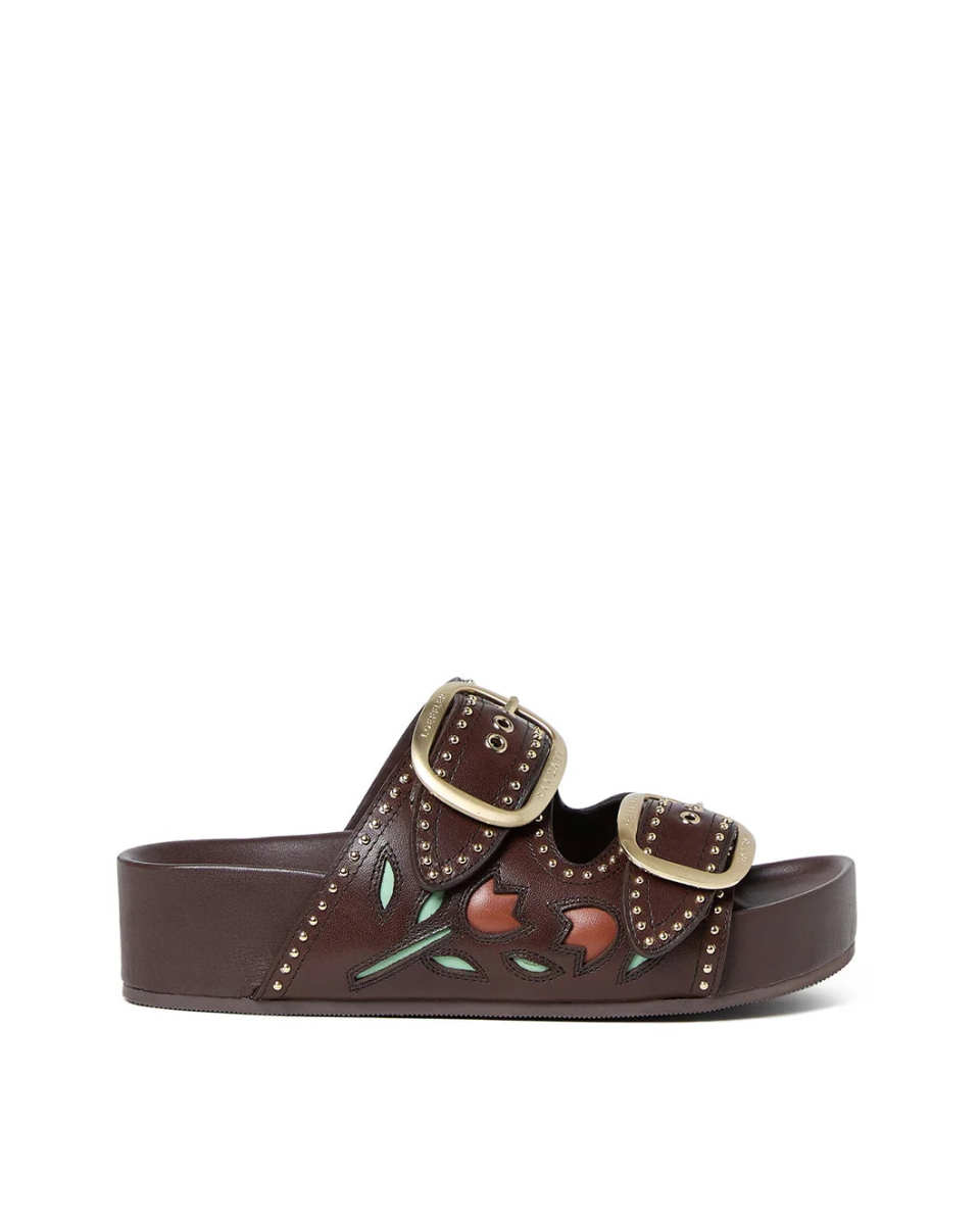 Eve Brown Tulip Two-Band Sandal