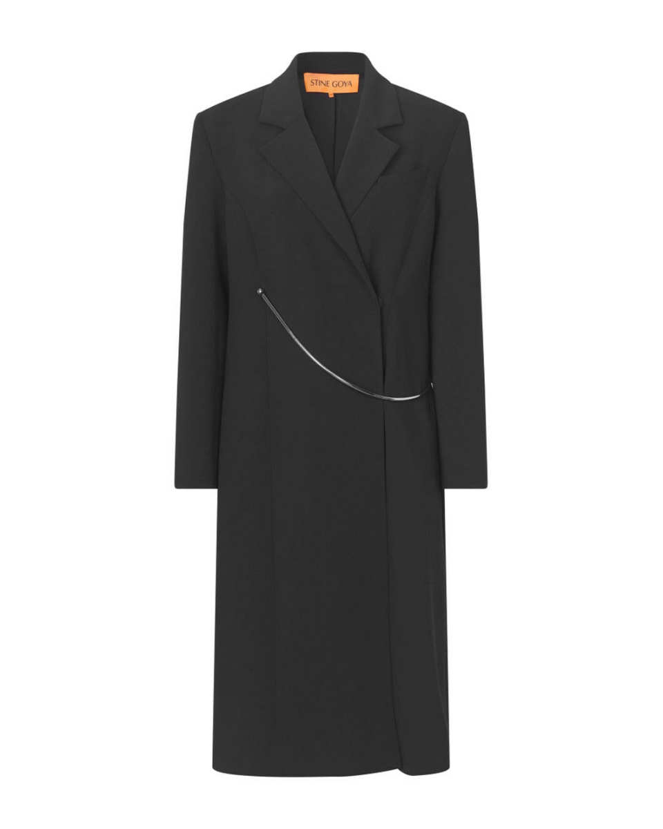 Straight Long Sleeve Coat