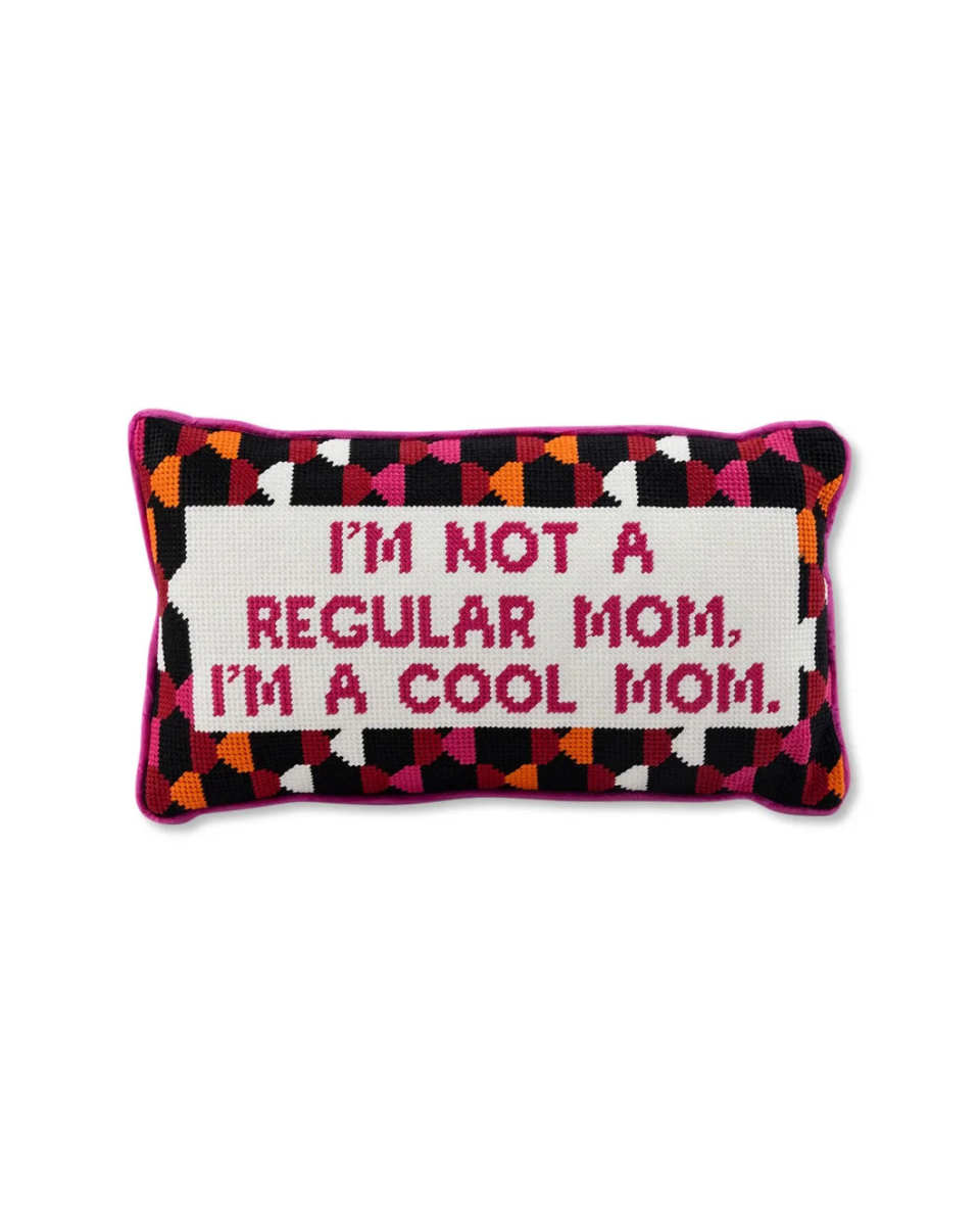 Cool Mom Needlepoint Pillow