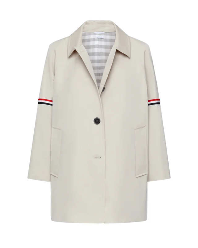 Cotton Twill Armband Cropped Car Coat