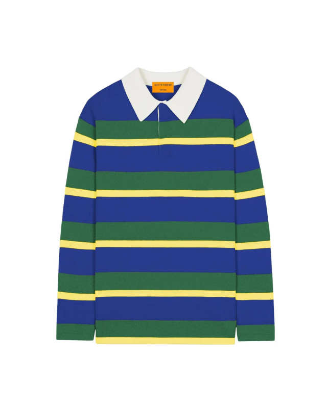 Striped Rugby Cobalt/Rainforest
