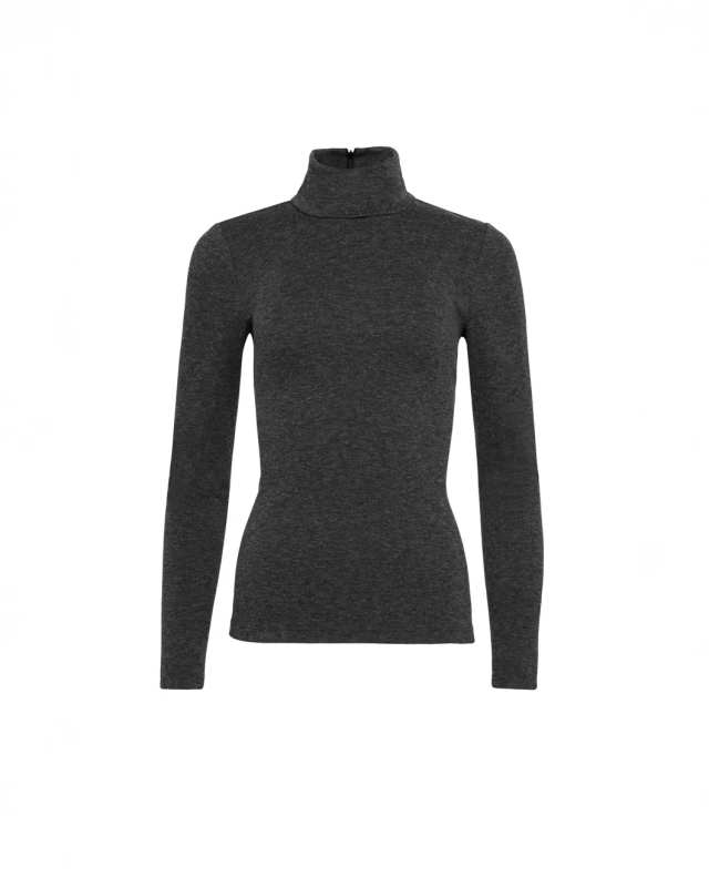 Slim Turtleneck in Wool Jersey