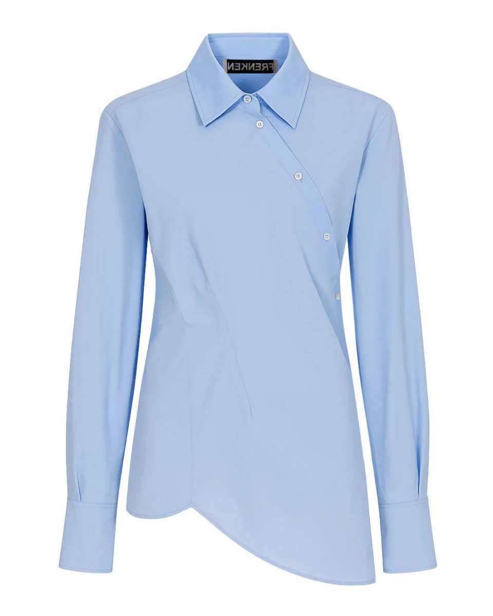 Twisted Cotton Light Blue Shirt
