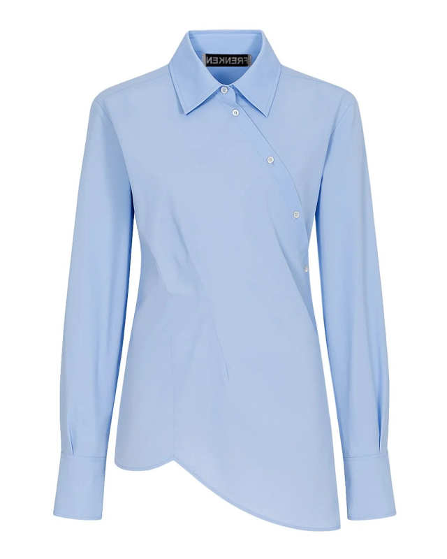 Twisted Cotton Light Blue Shirt