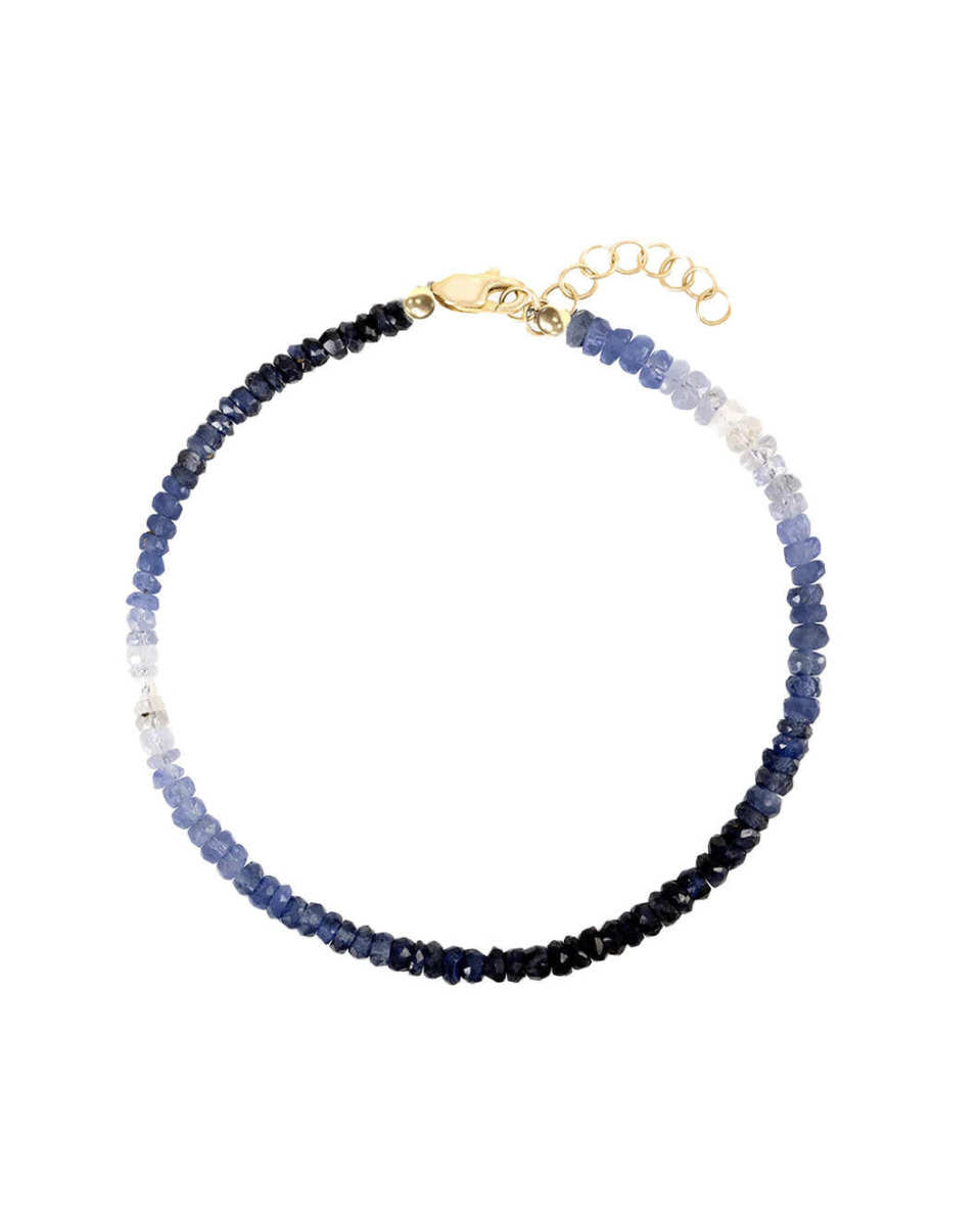 Blue Sapphire Beaded Bracelet