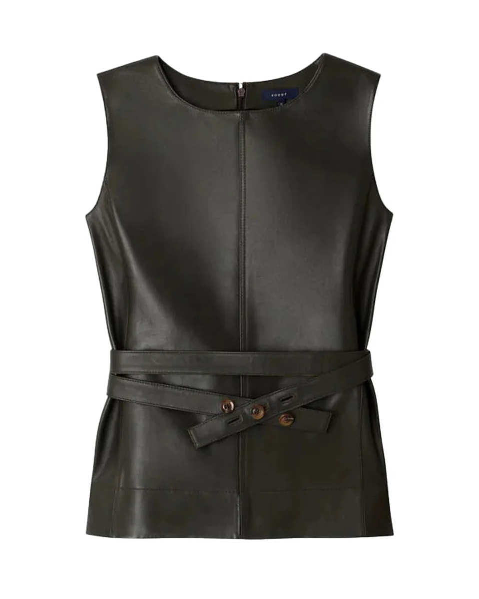 Chance Top Marron Fonce