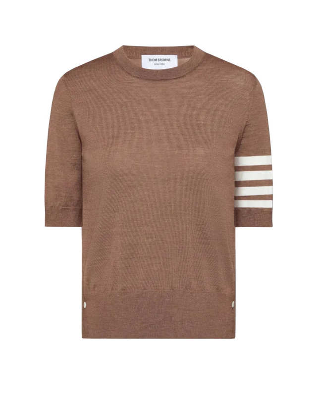 Merino Wool Jersey Stitch 4-Bar Tee