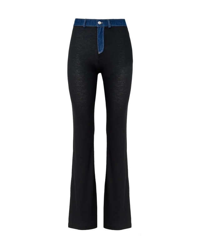 Second Skin Rib Denim Pants