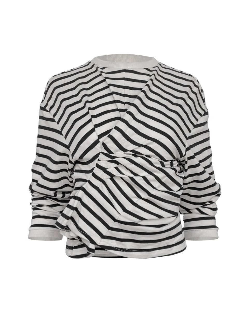 Long Sleeve Knotted Jersey Top