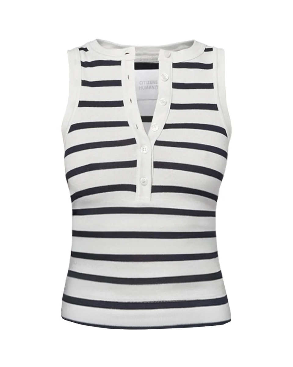 Caralyn Tank Azure Stripe