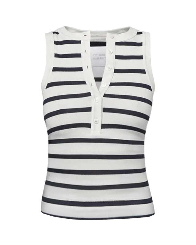 Caralyn Tank Azure Stripe