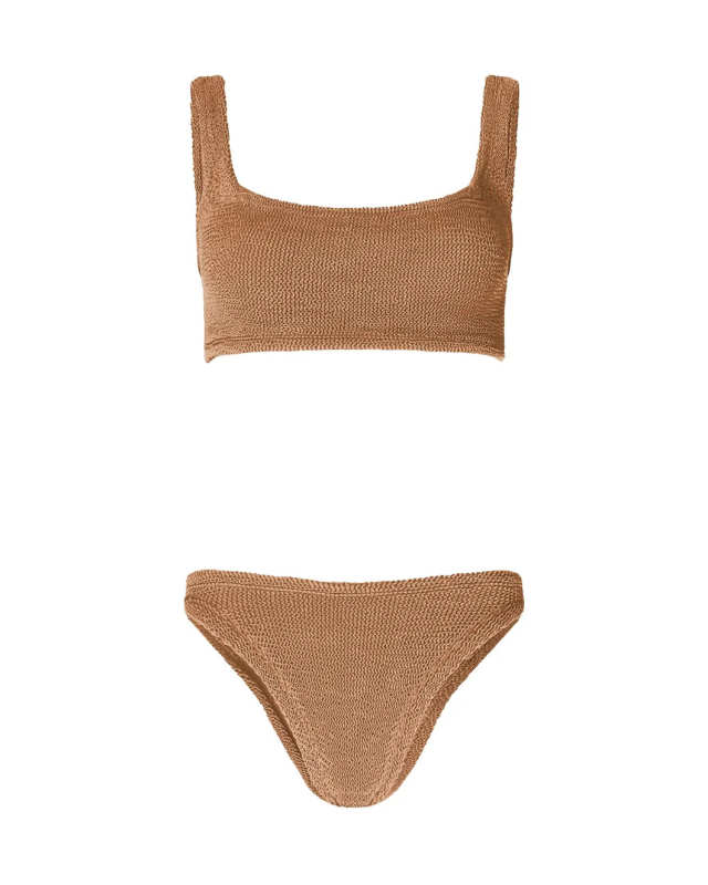 Xandra Bikini Metallic Cocoa