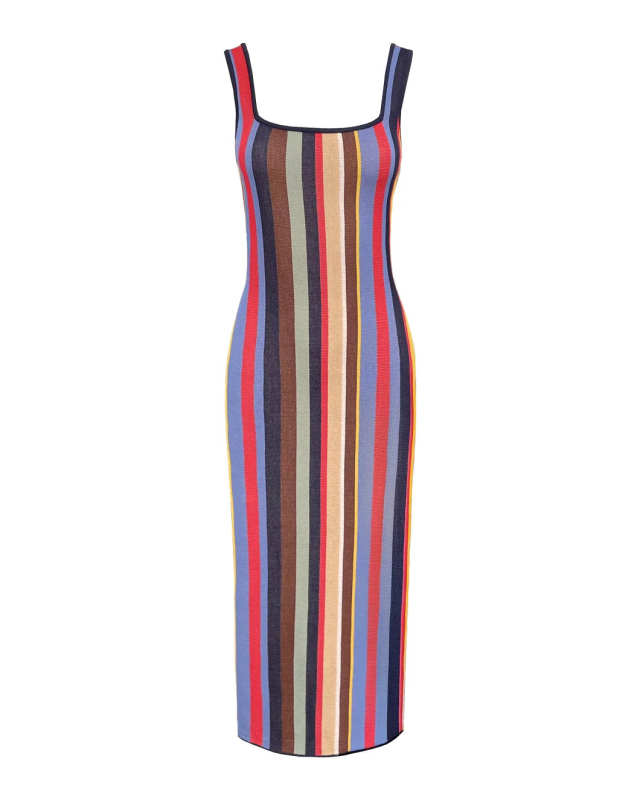 Katie Dress Market Stripe