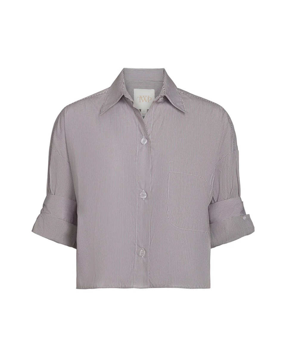 Next Ex Shirt White/Chocolate
