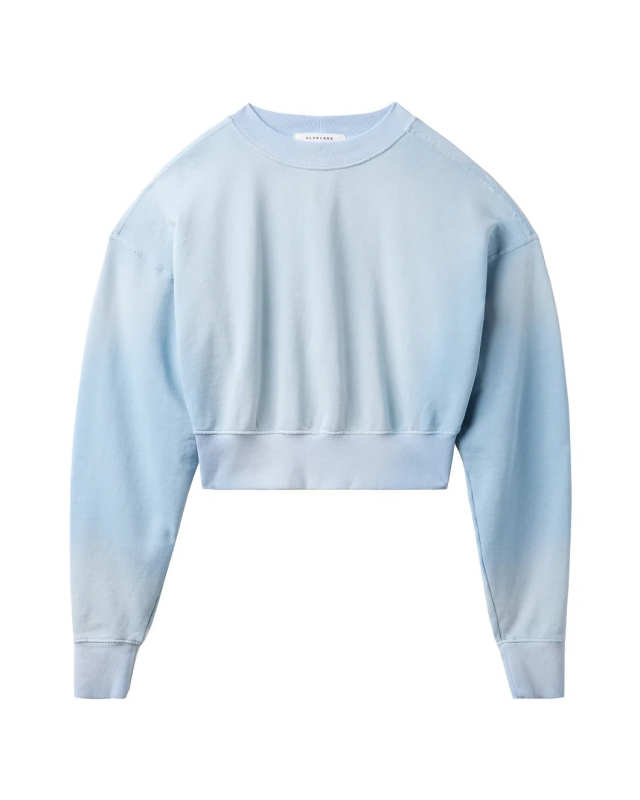 Crop Crew Neck Sweatshirt