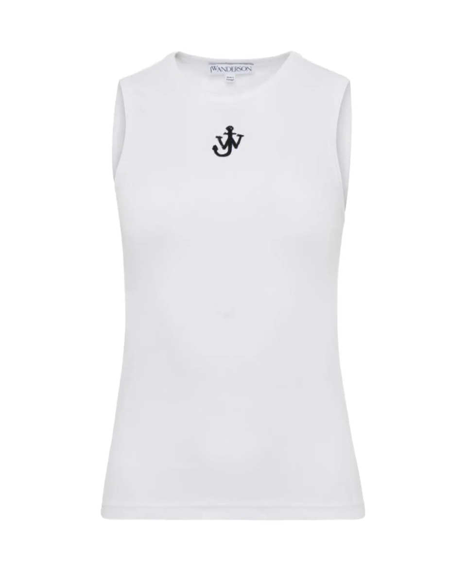 Tank Top with Anchor Logo Embroidery