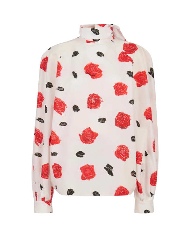 White Poplin Balloon Top