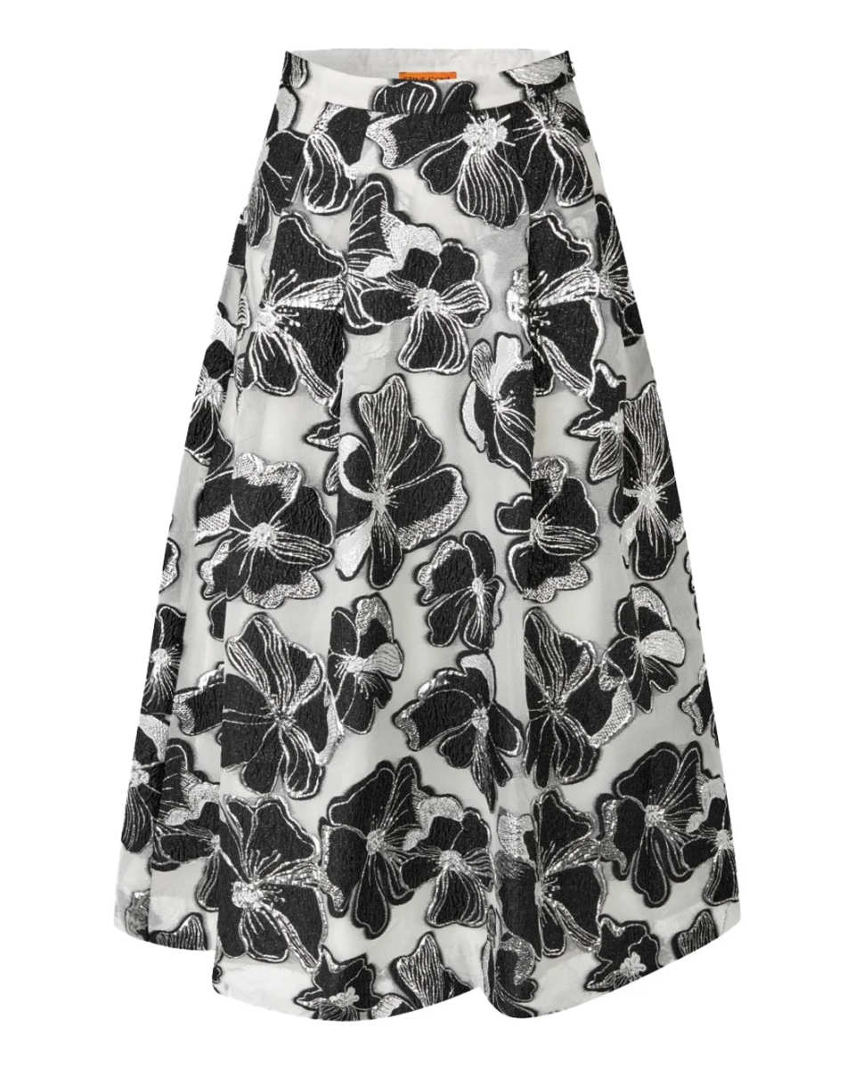 Voluminous Midi Skirt Anemone Jacquard