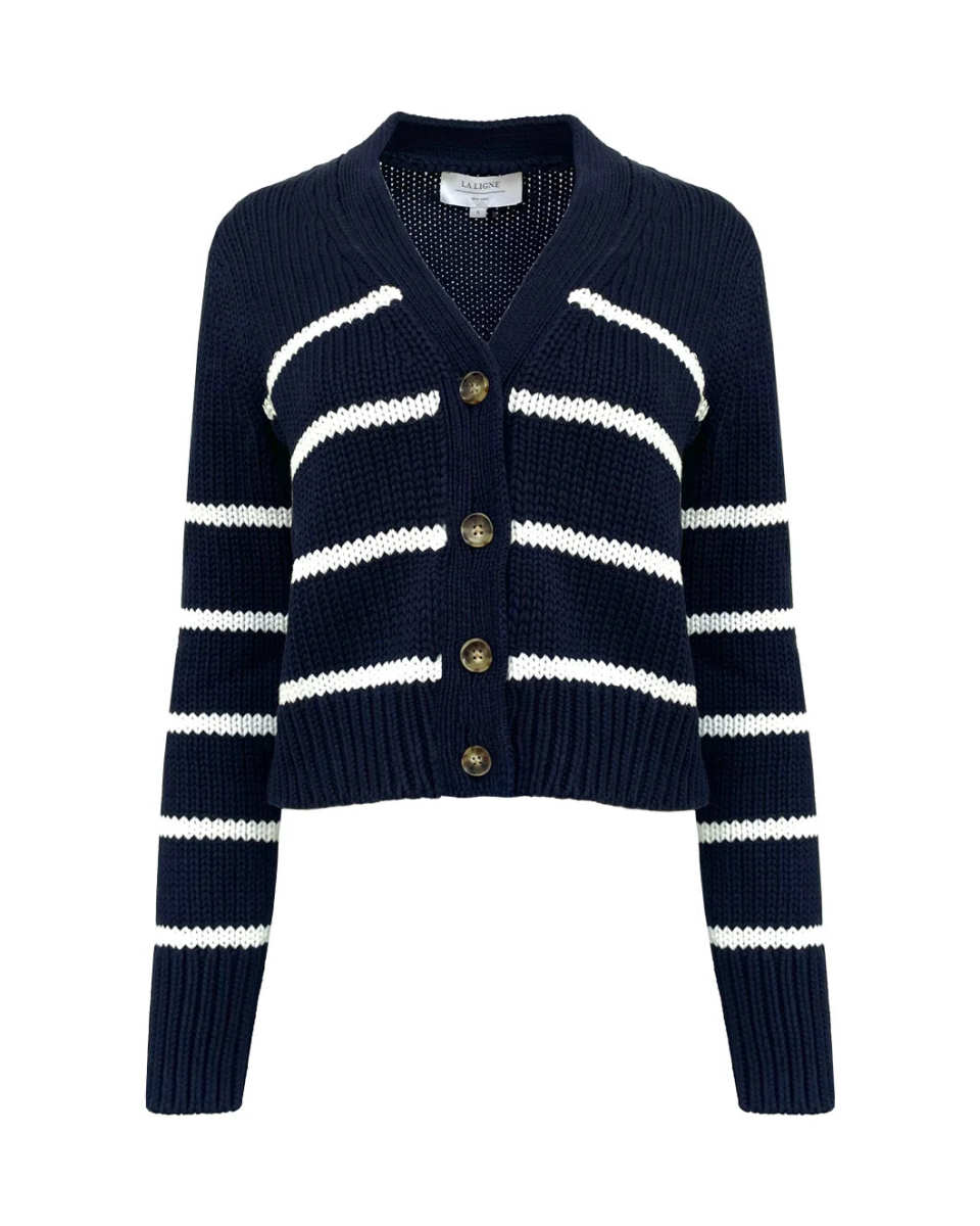 Mini Marina Cardigan Navy/Cream