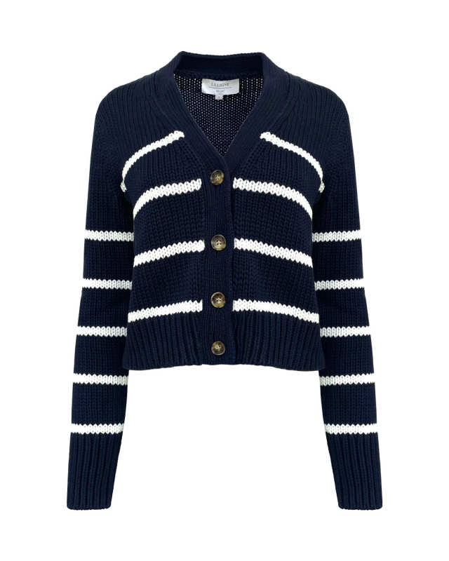 Mini Marina Cardigan Navy/Cream