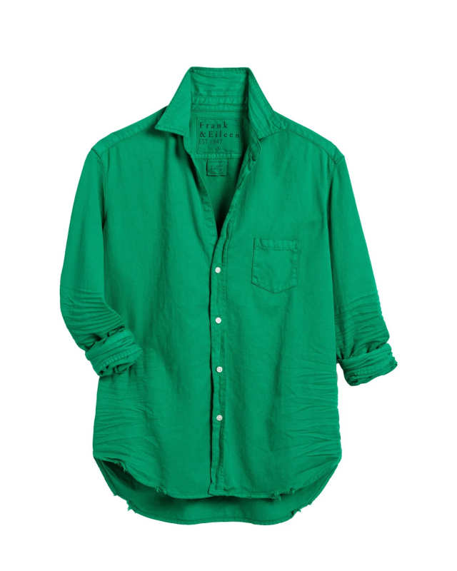Eileen Button Up Kelly Green