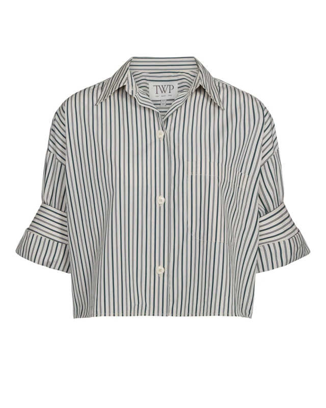 Next Ex Shirt in Dancing Striped Cotton Shirting
