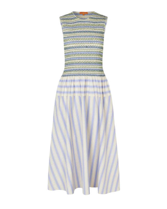 Smocked Gathered Tank Dress