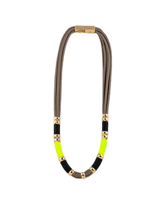 Colorblock Necklace Neon Vibes
