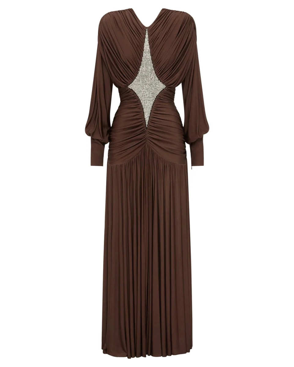 Silvio Ruched Midi Dress