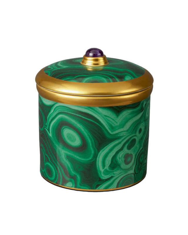 Malachite Candle