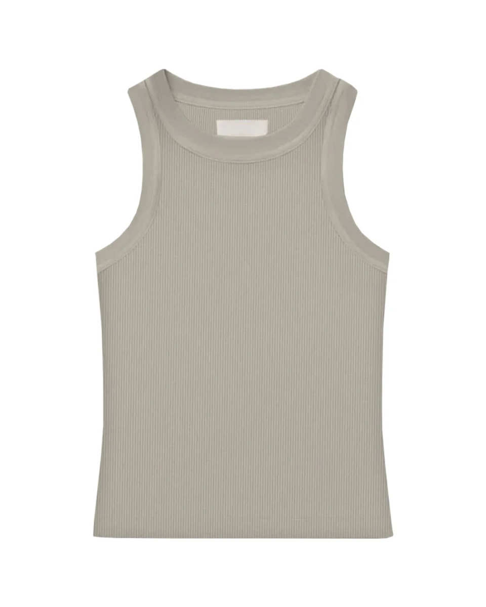 Isabel Rib Tank Matcha
