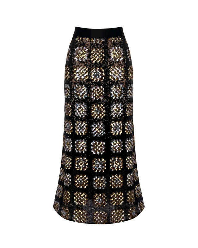 Sequin Midi Skirt