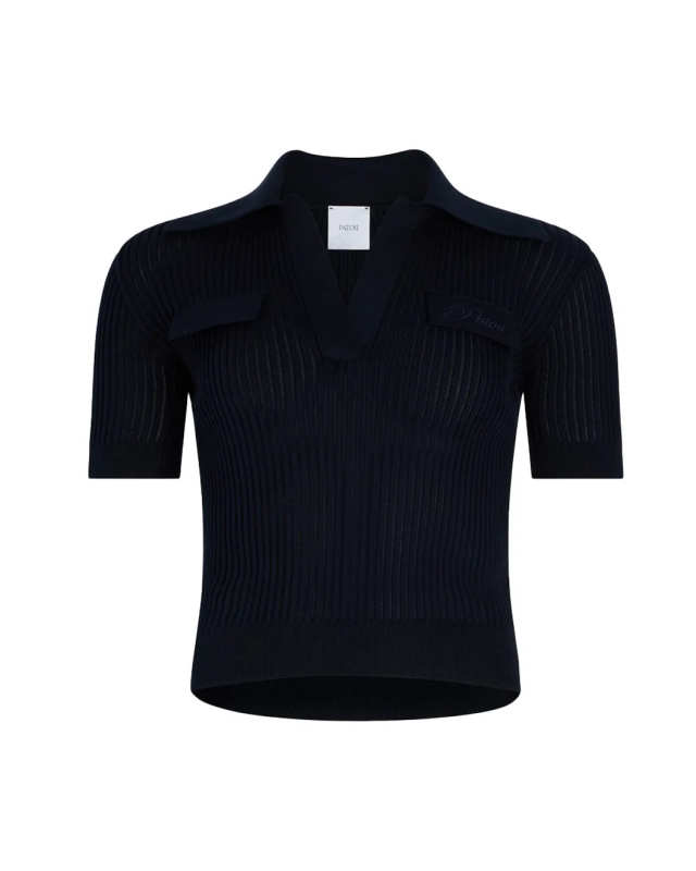 Knitted Polo Top