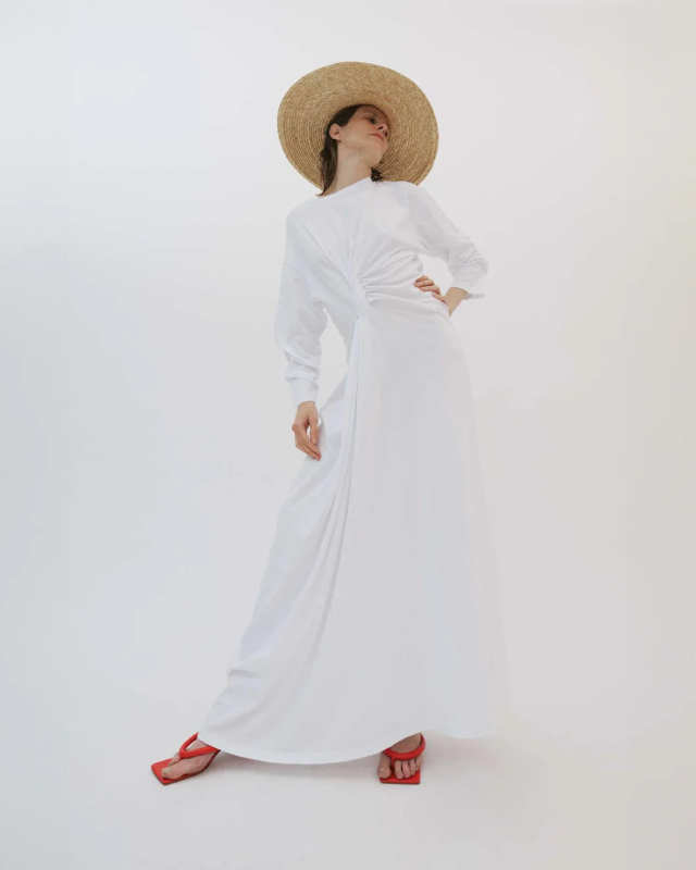Knotted Jersey Dress