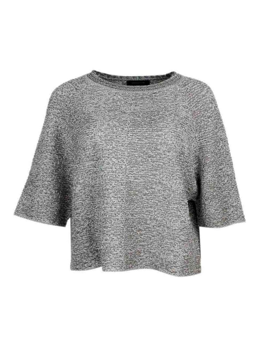 Fabiana Filippi Pull Col Rond - Argent