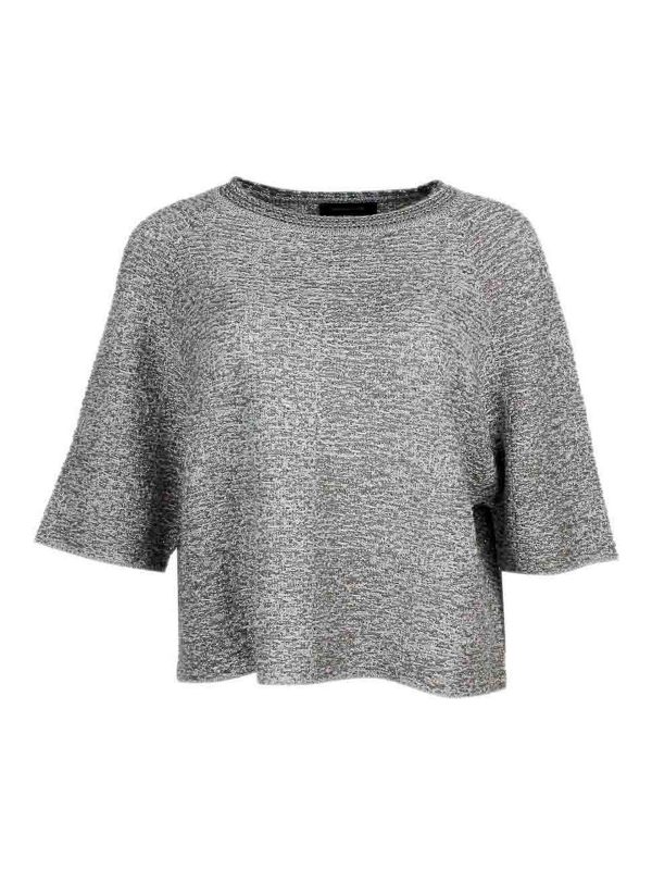 Fabiana Filippi Pull Col Rond - Argent